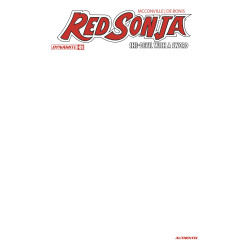 RED SONJA SHE DEVIL WITH A SWORD 1 CVR F BLANK AUTHENTIX VAR