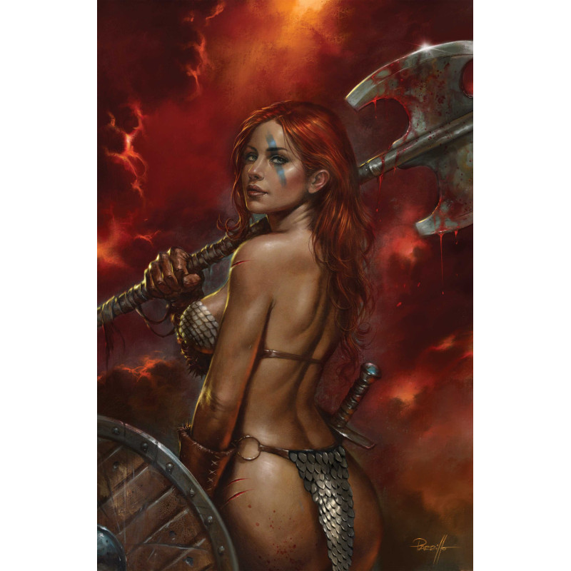 RED SONJA SHE DEVIL WITH A SWORD 1 CVR I LUCIO PARRILLO METAL VIRGIN CVR VAR