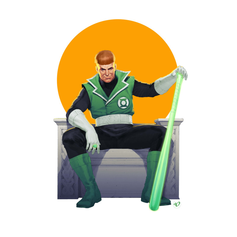 TALES OF THE GREEN LANTERN CORPS GUY GARDNER 1 (ONE SHOT) CVR D ARIEL OLIVETTI CARD STOCK VAR