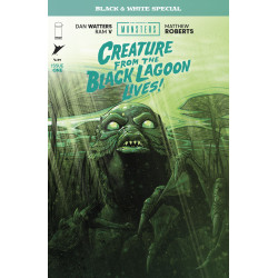 UNIVERSAL MONSTERS CREATURE FROM THE BLACK LAGOON LIVES BLACK & WHITE SPECIAL 1 (OF 2) CVR A MATTHEW ROBERTS