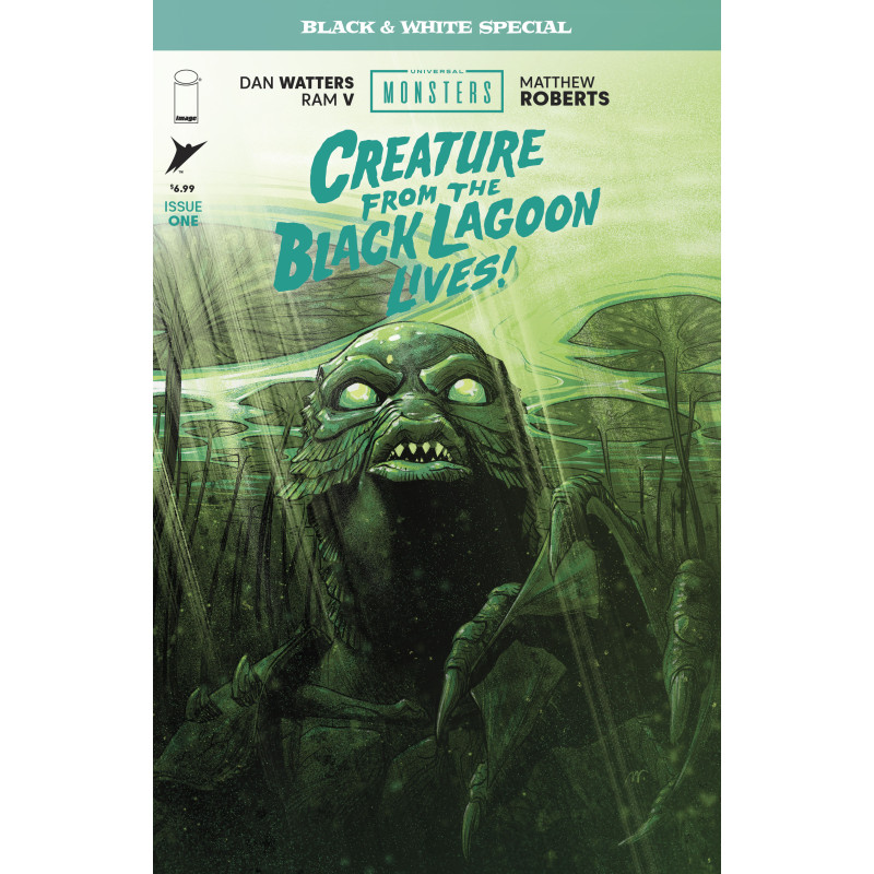 UNIVERSAL MONSTERS CREATURE FROM THE BLACK LAGOON LIVES BLACK & WHITE SPECIAL 1 (OF 2) CVR A MATTHEW ROBERTS
