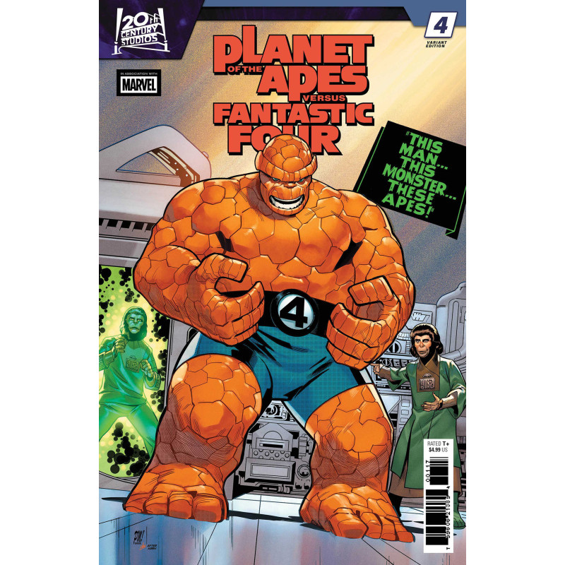 PLANET OF THE APES VS. FANTASTIC FOUR 4 PACO MEDINA HOMAGE VARIANT