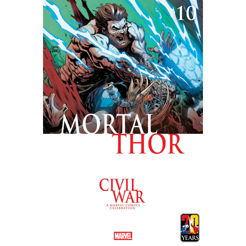 MORTAL THOR 10 RYAN STEGMAN CIVIL WAR CELEBRATION VARIANT