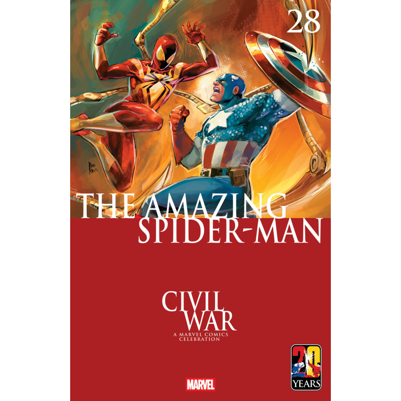AMAZING SPIDER-MAN 28 ROD REIS CIVIL WAR CELEBRATION VARIANT