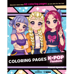 K-POP FANDOM COLORING PAGES: KAWAII SPECIAL