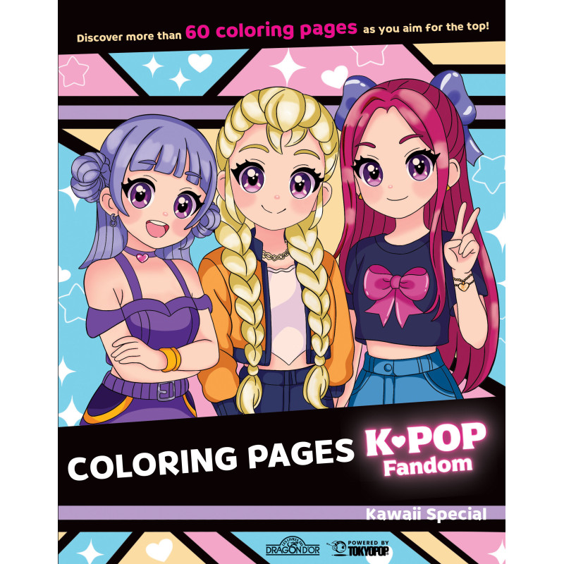 K-POP FANDOM COLORING PAGES: KAWAII SPECIAL
