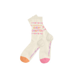 CARLEY FORTUNE EVERY CHAPTER SOCKS - LARGE