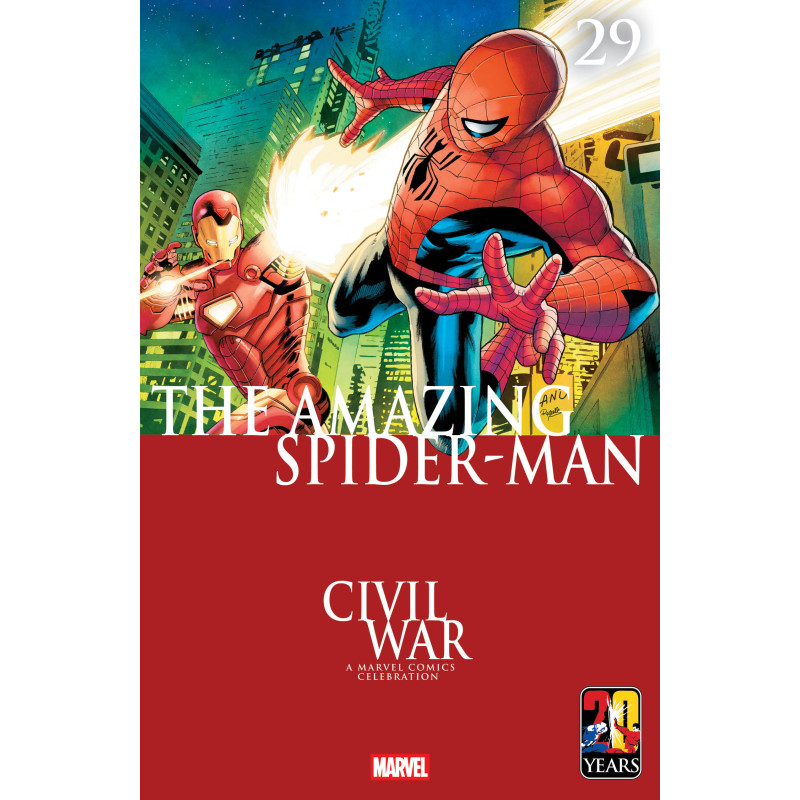 AMAZING SPIDER-MAN 29 GREG LAND CIVIL WAR CELEBRATION VARIANT