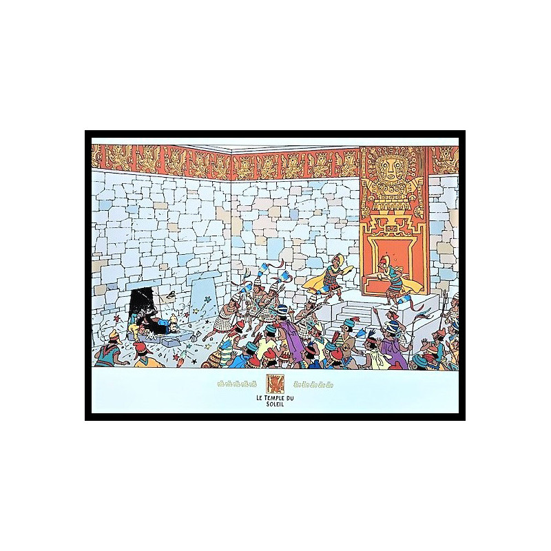 TINTIN ET LE TEMPLE DU SOLEIL CS03 POSTER 60X50CM