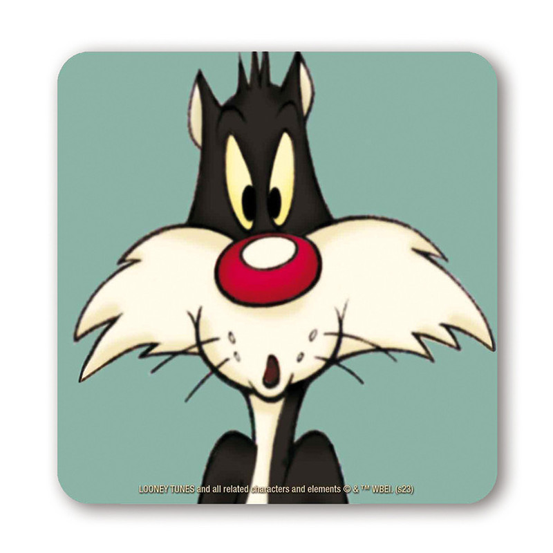 SYLVESTER OH LOONEY TUNES COASTERS COLOURED 10X10