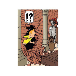 TINTIN MUR DE BRIQUE TINTIN ET LE SECRET DE LA LICORNE CHEMISE PLASTIQ