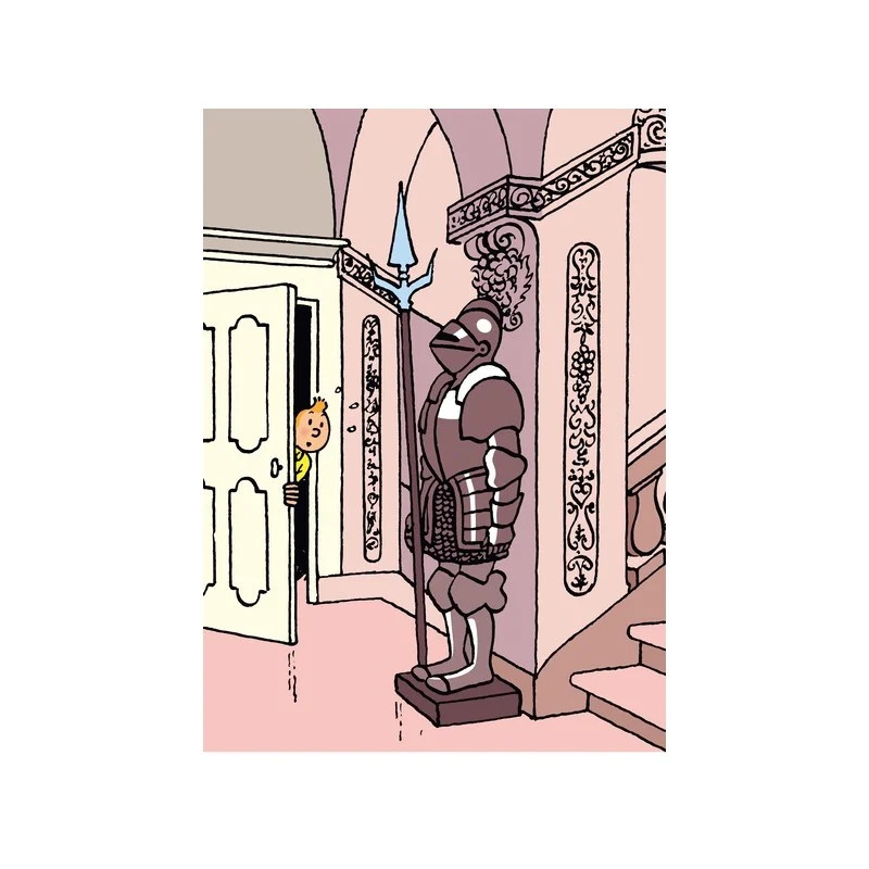 TINTIN PORTE TINTIN ET LE SECRET DE LA LICORNE CHEMISE PLASTIQUE 21X29