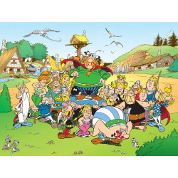 DIGIGRAPHIE SUR CANVAS 60X80 CM PHOTO DE FAMILLE ASTERIX