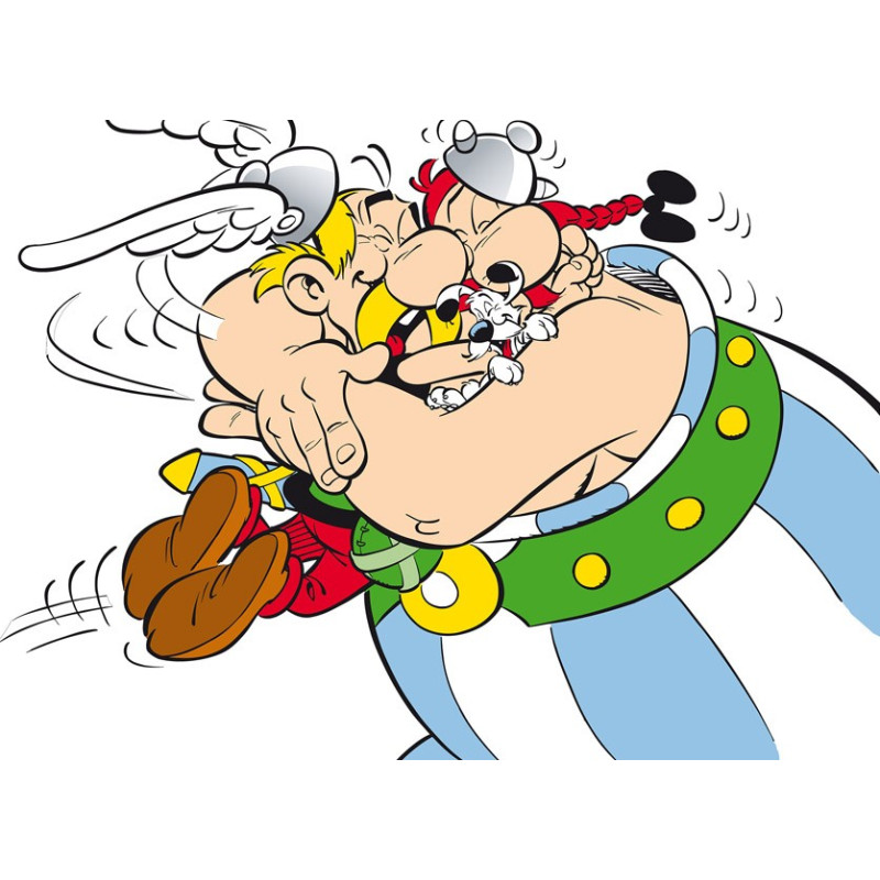 DIGIGRAPHIE SUR CANVAS 80X110 CM LE TRIO ASTERIX