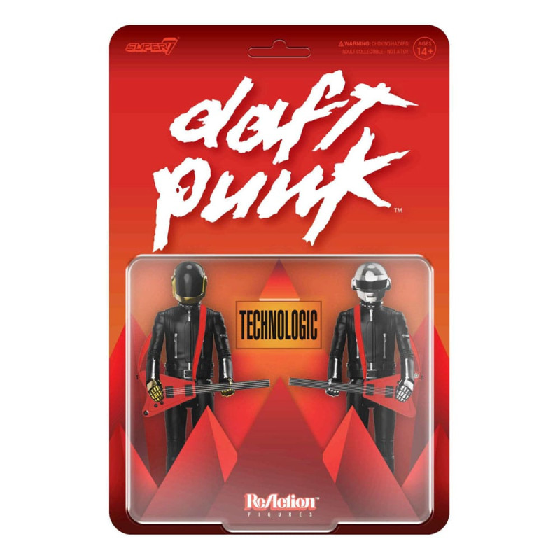 DAFT PUNK PACK 2 FIGURINES REACTION WAVE 01 HUMAN AFTER ALL 10 CM
