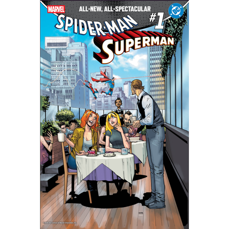 MARVEL/DC: SPIDER-MAN/SUPERMAN 1 HUMBERTO RAMOS VARIANT