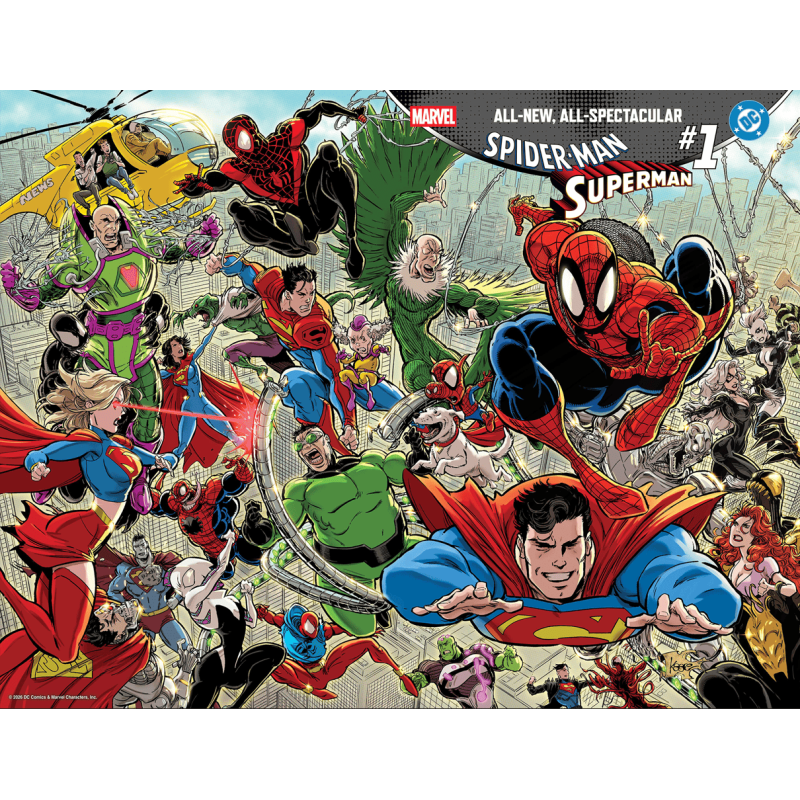 MARVEL/DC: SPIDER-MAN/SUPERMAN 1 KAARE ANDREWS WRAPAROUND VARIANT