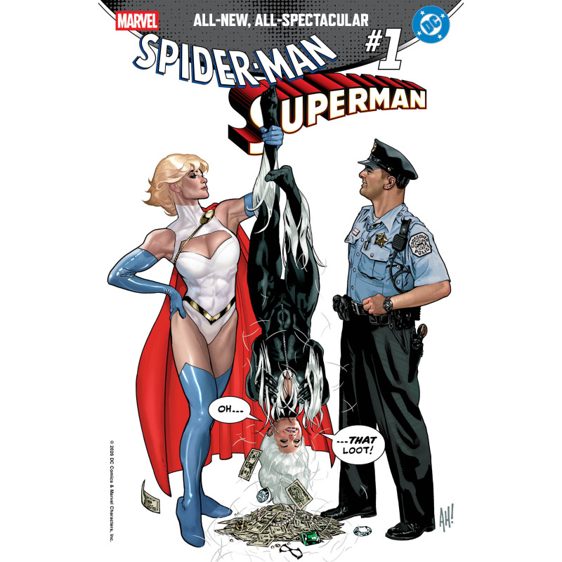 MARVEL/DC: SPIDER-MAN/SUPERMAN 1 ADAM HUGHES VARIANT