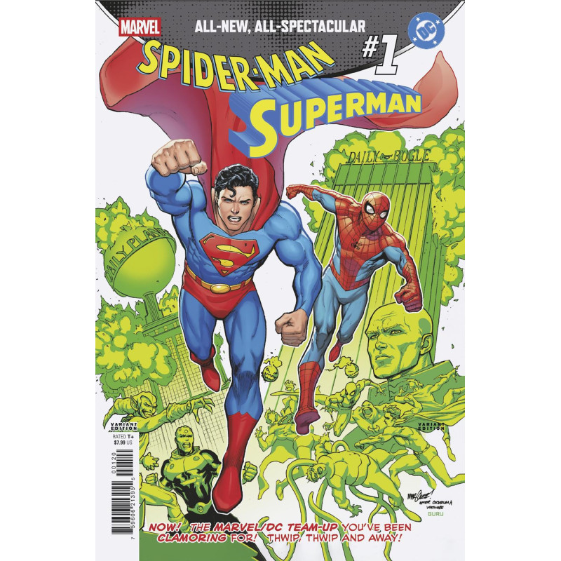 MARVEL/DC: SPIDER-MAN/SUPERMAN 1 DAVID MARQUEZ HOMAGE VARIANT