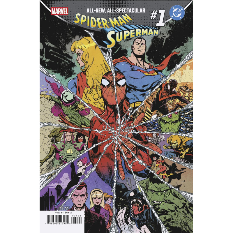 MARVEL/DC: SPIDER-MAN/SUPERMAN 1 SANFORD GREENE HOMAGE VARIANT