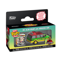 JURASSIC PARK SUV AND DR GRANT BITTY POP RIDES VINYL FIGURINE 2 CM