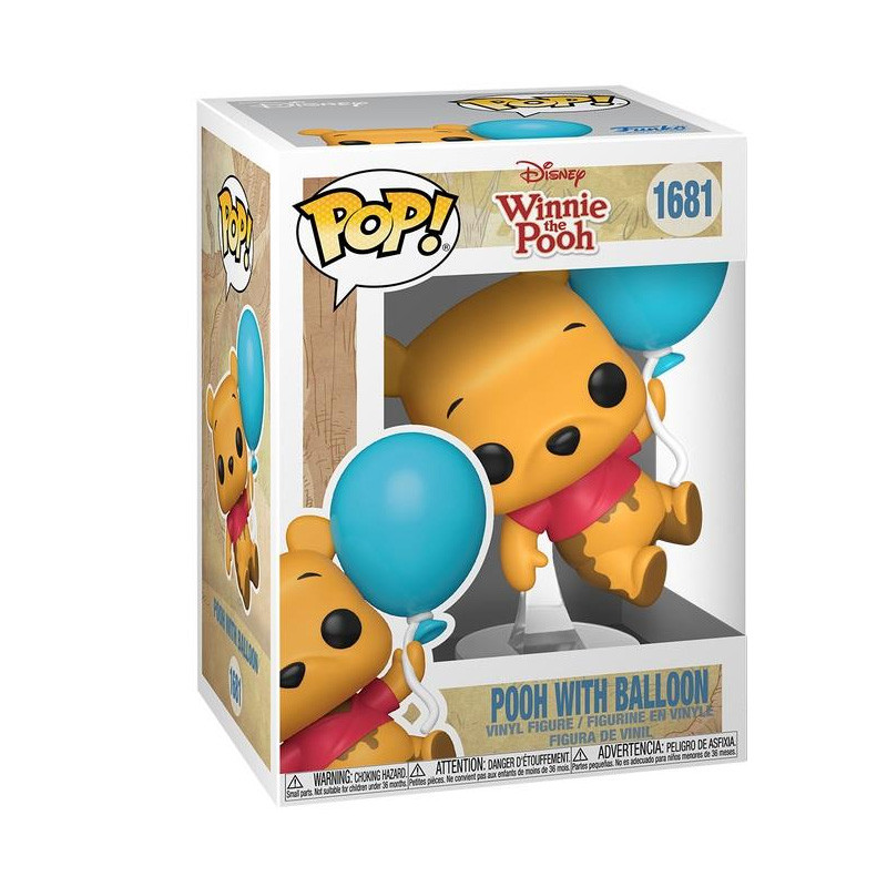 WINNIE THE POOH WITH BALOON DISNEY POP ANIMATION VINYL FIGURINE 9 CM