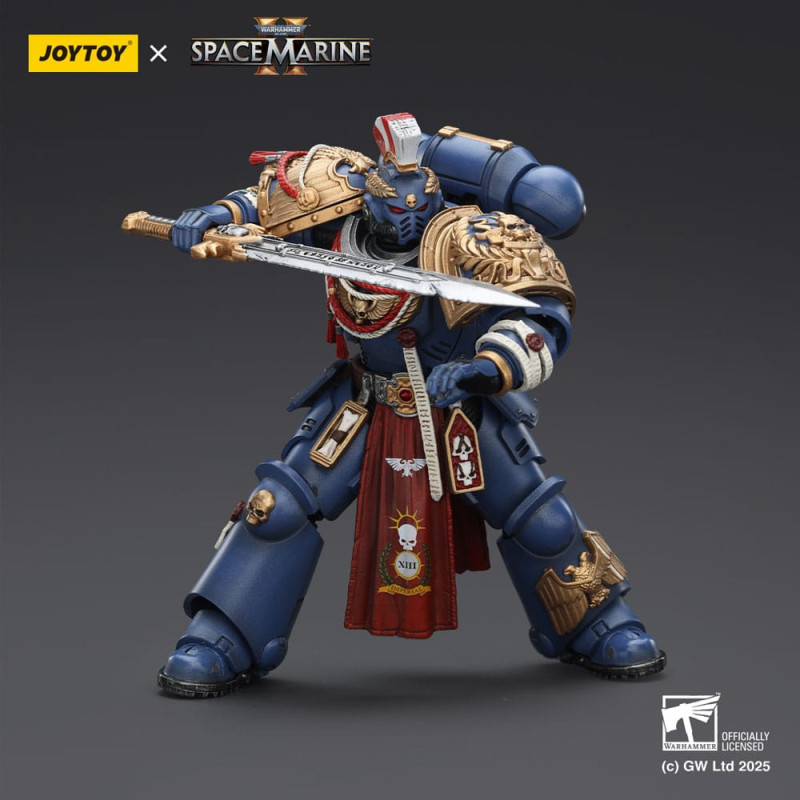 ULTRAMARINES RELIC PRIMUS ARMOUR W PLASMA PISTOL WARHAMMER 40K SPACE MARINE 2 FIGURINE 12 CM