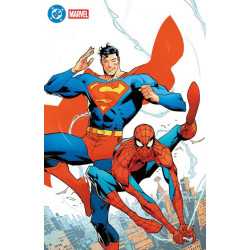 DC MARVEL SUPERMAN SPIDER-MAN 1 (ONE SHOT)CVR Y JORGE JIMENEZ FOIL VAR