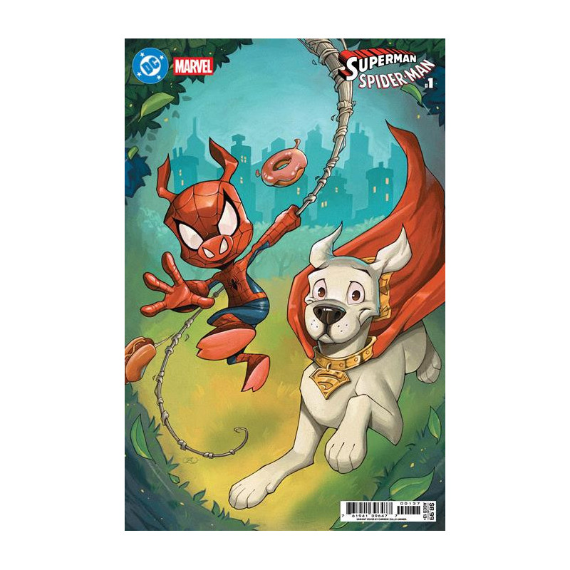 DC MARVEL SUPERMAN SPIDER-MAN 1 (ONE SHOT) CVR W CHRISSIE ZULLO