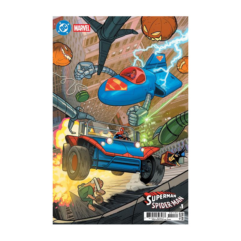DC MARVEL SUPERMAN SPIDER-MAN 1 (ONE SHOT) CVR T EVAN DOC SHANER