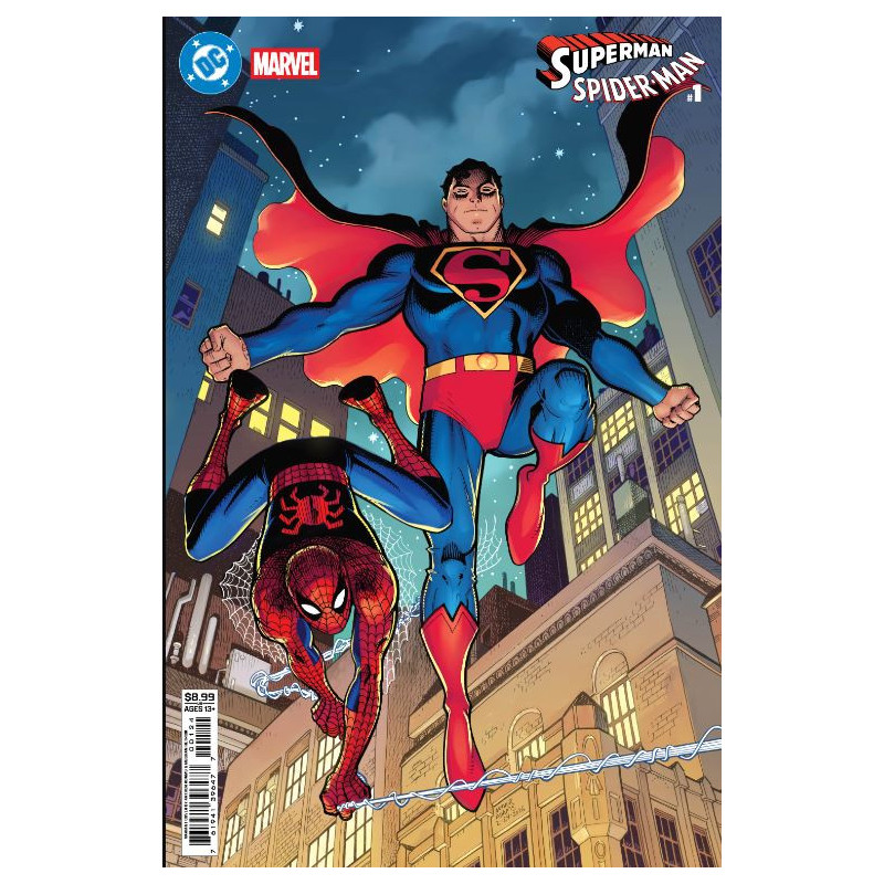DC MARVEL SUPERMAN SPIDER-MAN 1 (ONE SHOT) CVR L ARTHUR ADAMS