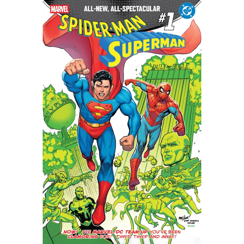 MARVEL/DC: SPIDER-MAN/SUPERMAN 1 GIUSEPPE CAMUNCOLI HOMAGE VARIANT