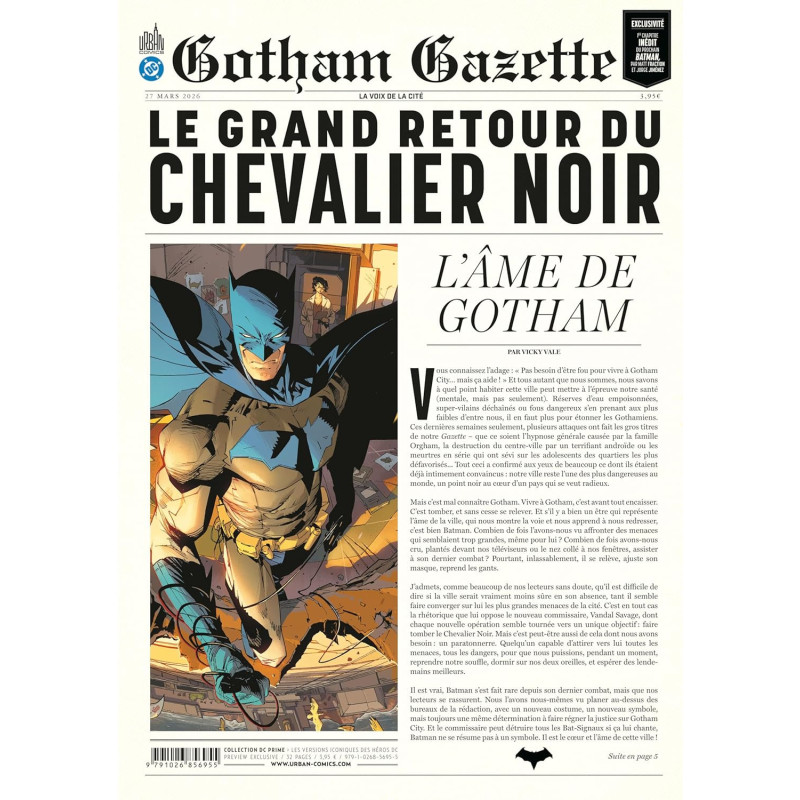 BATMAN PRIME - GOTHAM GAZETTE