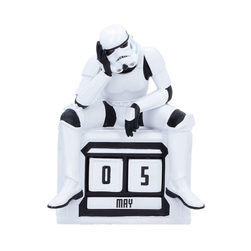 ORIGINAL STORMTROOPER FIGURINE CALENDRIER PERPETUEL WHAT A DAY 14 CM