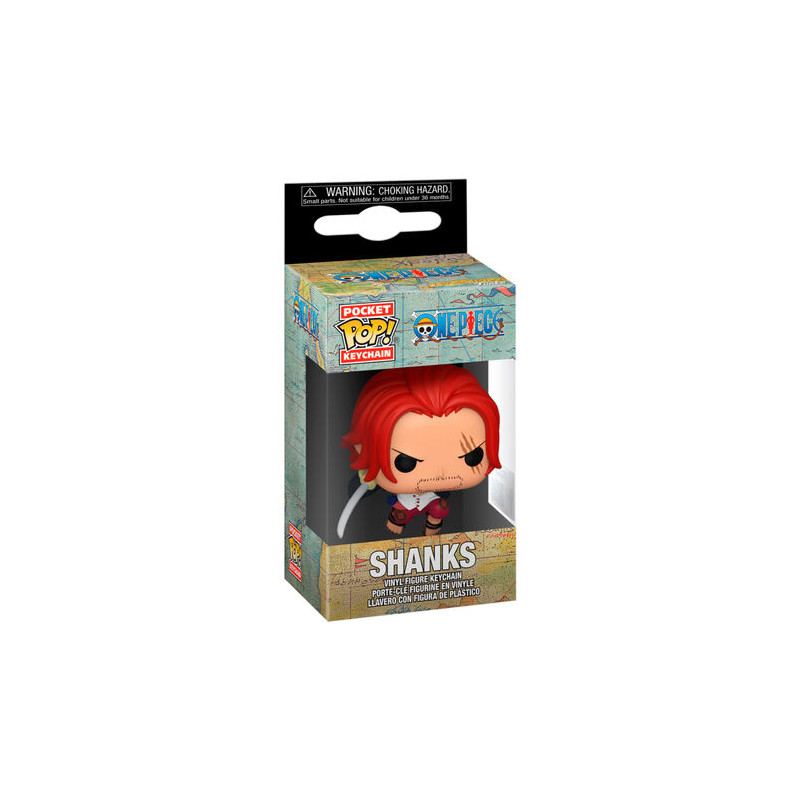 SHANKS ONE PIECE PORTE CLEFS POCKET POP 4 CM