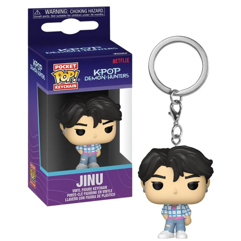 JINU K POP DEMON HUNTERS PORTE CLEFS POCKET POP 4 CM