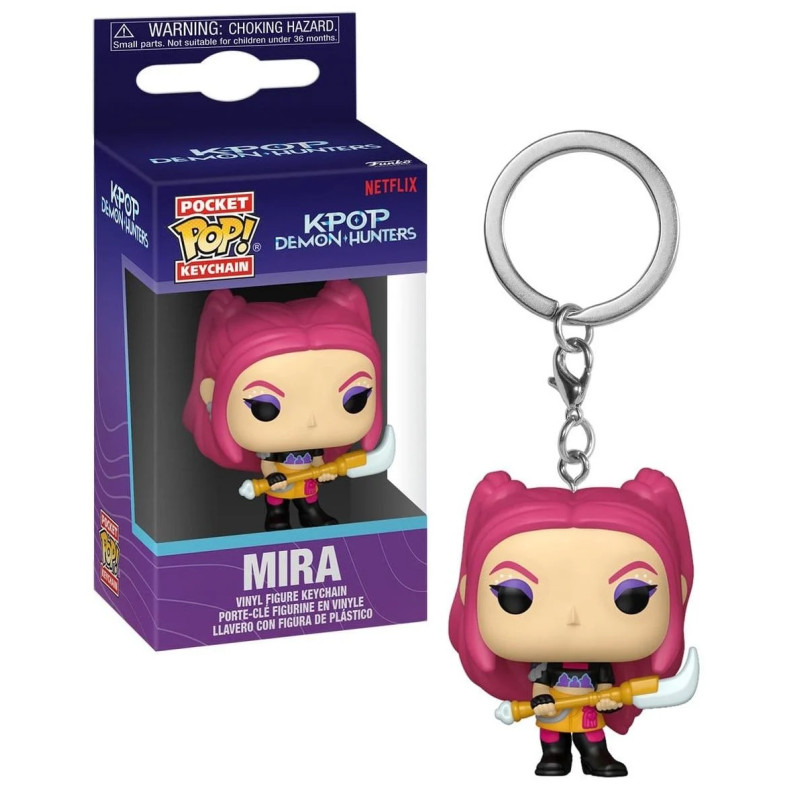 MIRA K POP DEMON HUNTERS PORTE CLEFS POCKET POP 4 CM