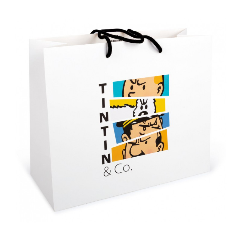 TINTIN SAC CADEAU COULEUR 35X30X14CM
