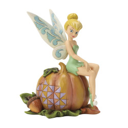 TINKERBELL ON PUMPKIN DISNEY TRADITIONS STATUETTE 14 CM