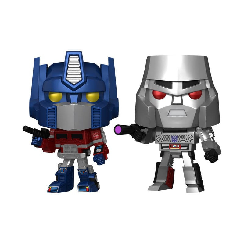 TRANSFORMERS OPTIMUS MEGATRON 2 PACK POP MOVIES FIGURINE 9 CM