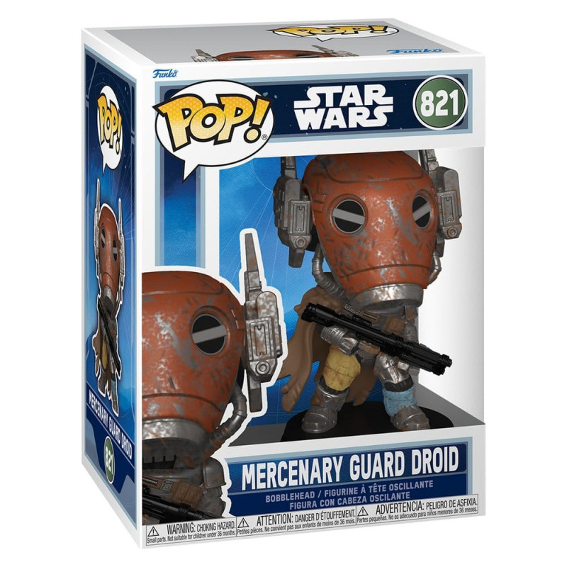 MERCENARY GUARD DROID STAR WARS POP MANDALORIAN AND GROGU VINYL FIGURINE 9 CM