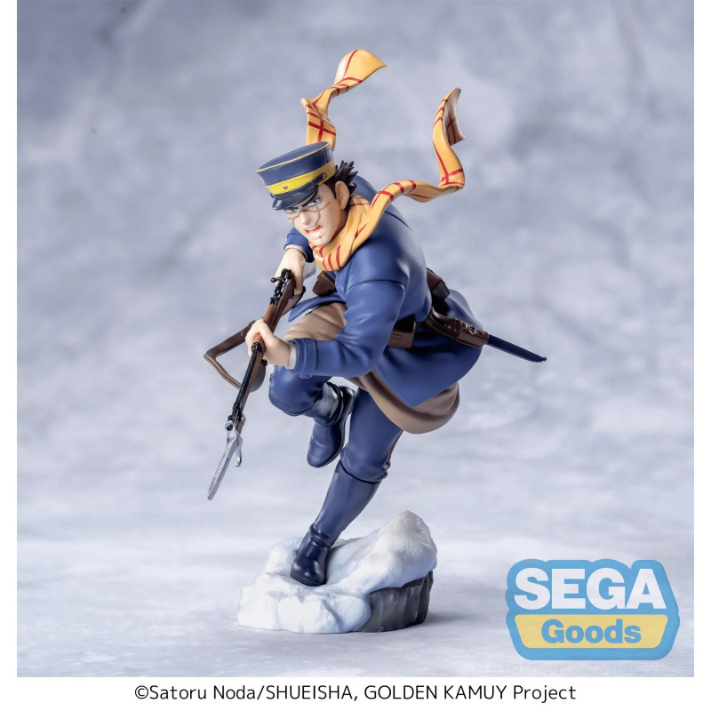 SAICHI SUGIMOTO GOLDEN KAMUY STATUETTE PVC XROSS LINK ANIME 13 CM