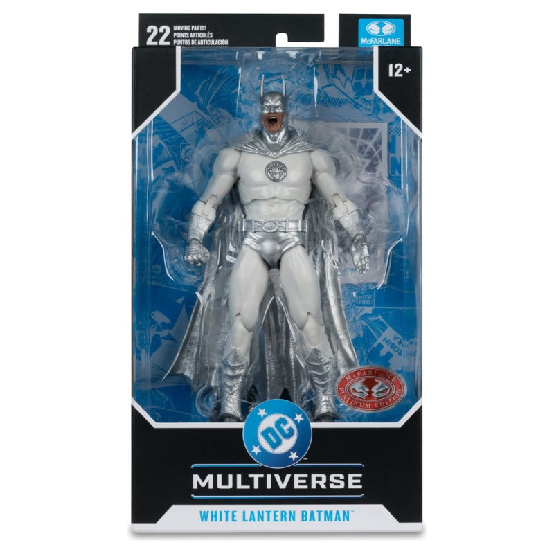 BATMAN WHITE LANTERN BRIGHTEST DAY RED PLATINUM EDITION DC MULTIVERSE FIGURINE 19 CM
