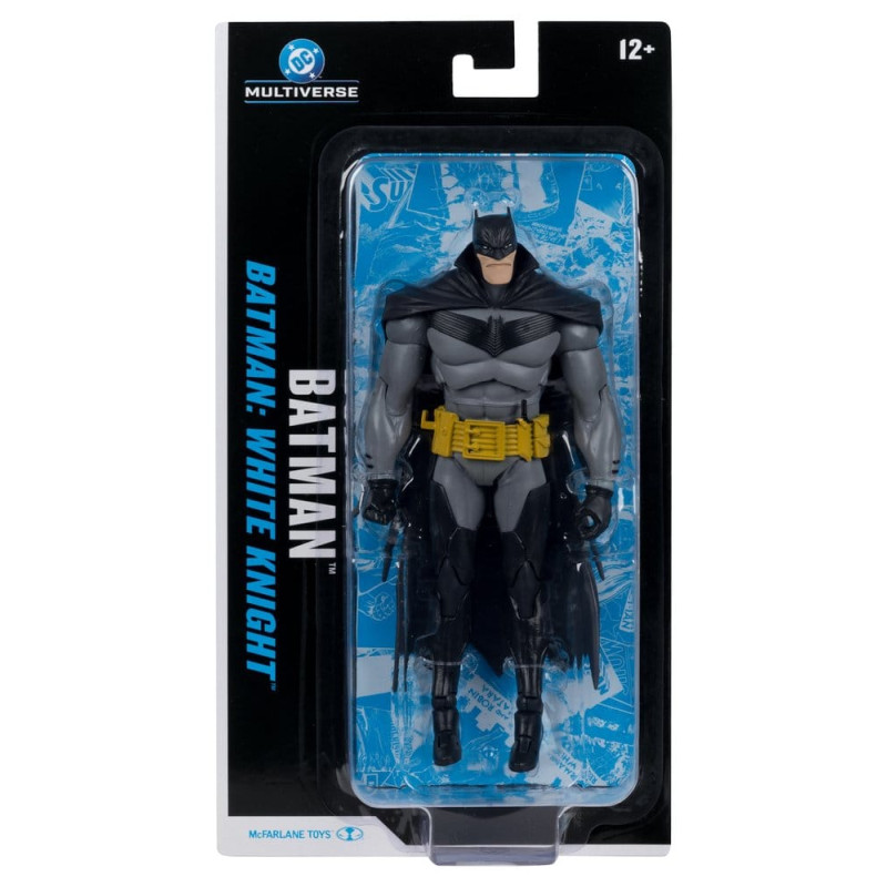 BATMAN WHITE KNIGHT BLISTER CARD DC MULTIVERSE FIGURINE 19 CM
