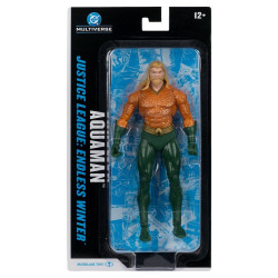 AQUAMAN ENDLESS WINTER BLISTER CARD DC MULTIVERSE FIGURINE 19 CM