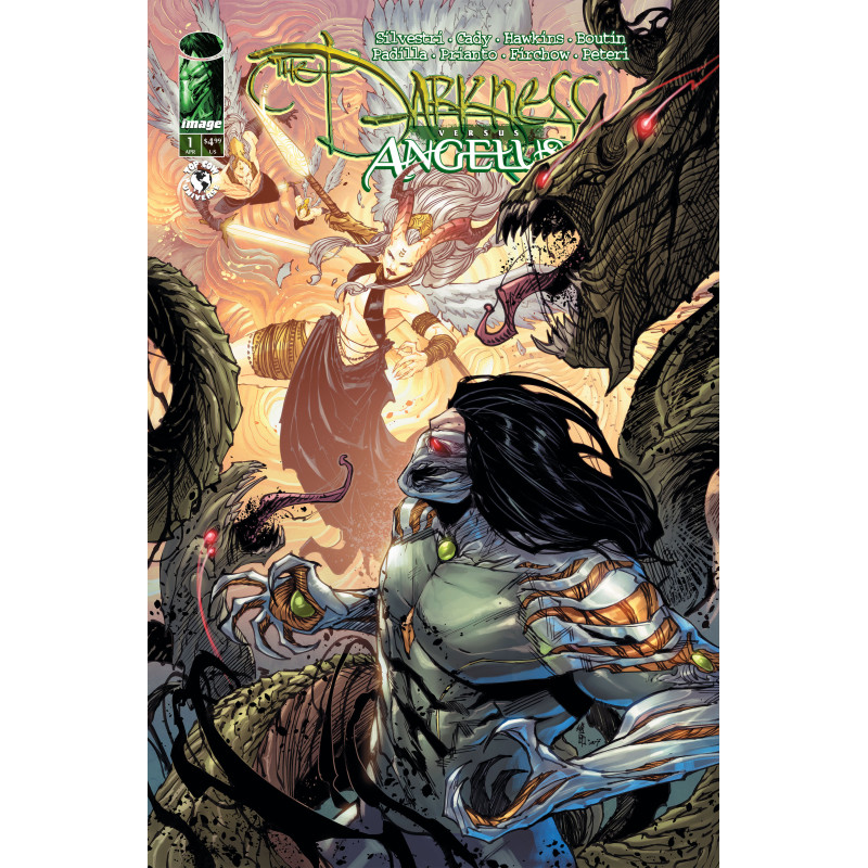 DARKNESS VS ANGELUS (ONE SHOT) CVR A GIUSEPPE CAFARO & ARIF PRIANTO