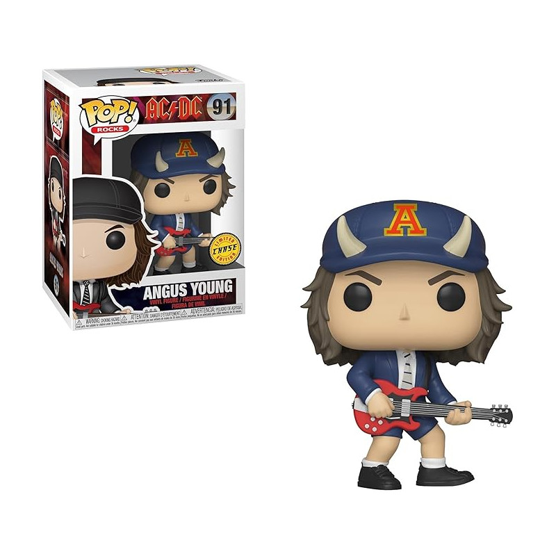 ANGUS YOUNG CHASE VERSION AC/DC POP! ROCKS VINYL FIGURE 9 CM