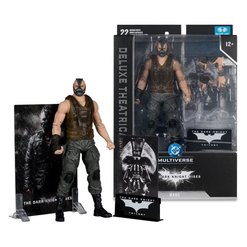 BANE THE DARK KNIGHT RISES DC MULTIVERSE DELUXE THEATRICAL EDITION FIGURINE 19 CM