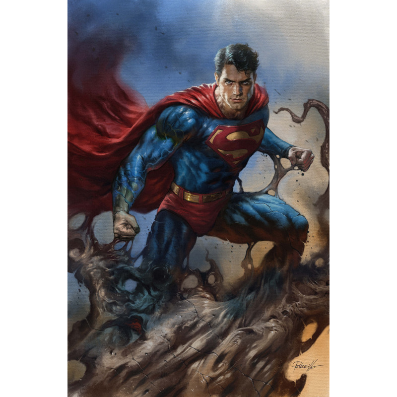 ADVENTURES OF SUPERMAN BOOK OF EL 9 (OF 12) CVR B LUCIO PARRILLO CARD STOCK VAR
