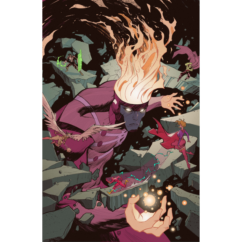 FURY OF FIRESTORM 3 (OF 8) CVR D STEPHEN GREEN CARD STOCK VAR